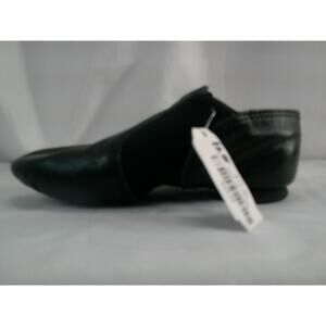 Dance Jazz Shoes Capezio Youth 11.5 Black Side Elastic Leather Split Sole